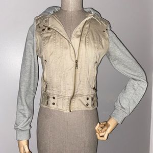 Windsor Asymmetrical Hooded Vest Jacket